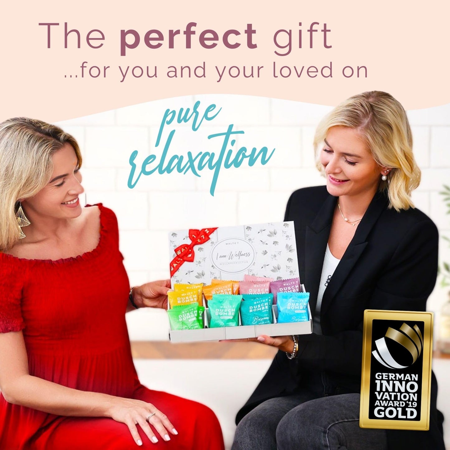 WALTZ 7 Shower Steamers Set, 16 Pieces, 8 Scents, Shower Bombs Made in EU, Natural Essential Aromatherapy Oils, Unique Spa Stress Relief, Pamper Gift for Women, Men, Mum, Grandma, Birthday