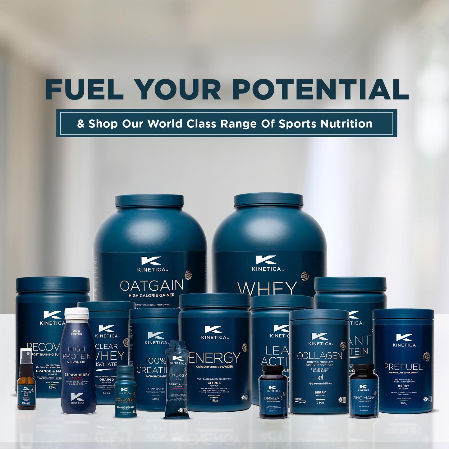 Kinetica Sports Prefuel Pre Workout -Berry Flavour | 5.8g Amino Acids Blend, 2.25g BCAA's & 92mg Caffeine/Serve, 30 Servings/300g| With Essential Vitamins, Minerals|Supports Performance & Energy Boost