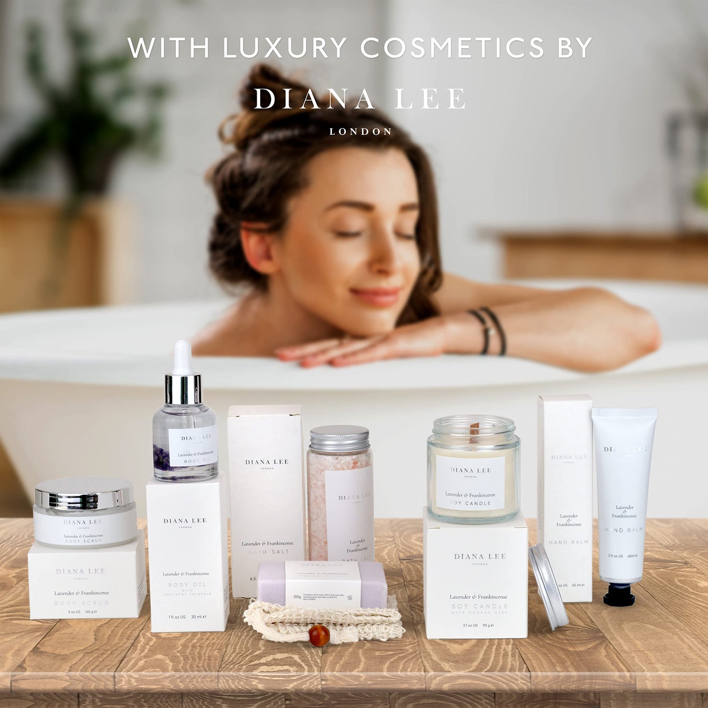 Jasmyn & Greene Relaxation Birthday Gifts for Women - Luxury Pamper Hamper Bath Set Gifts for Her with Lavender. Spa Sets for Mum with Organic Self Care Presents. Pamper Gift for Womens Birthday
