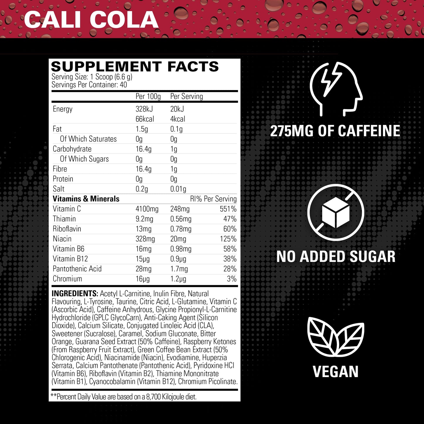 EHPlabs OxyShred Hardcore Thermogenic Pre Workout Powder for Shredding - Pre Workout Powder with L Glutamine & Acetyl L Carnitine, Energy Boost Drink, Mood Booster - Cali Cola, 40 Servings