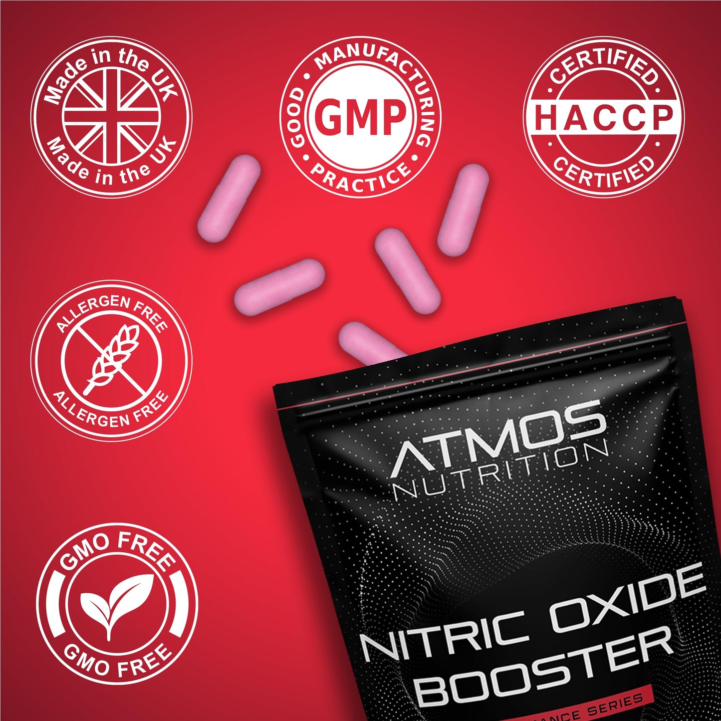 6,150mg Nitric Oxide Booster - 180 High Strength Tablets with L-Arginine, L-Citrulline, Beetroot, and Vitamin C - Blood Flow, Energy, Performance Supplement for Gym, Powerlifting, and Bodybuilding