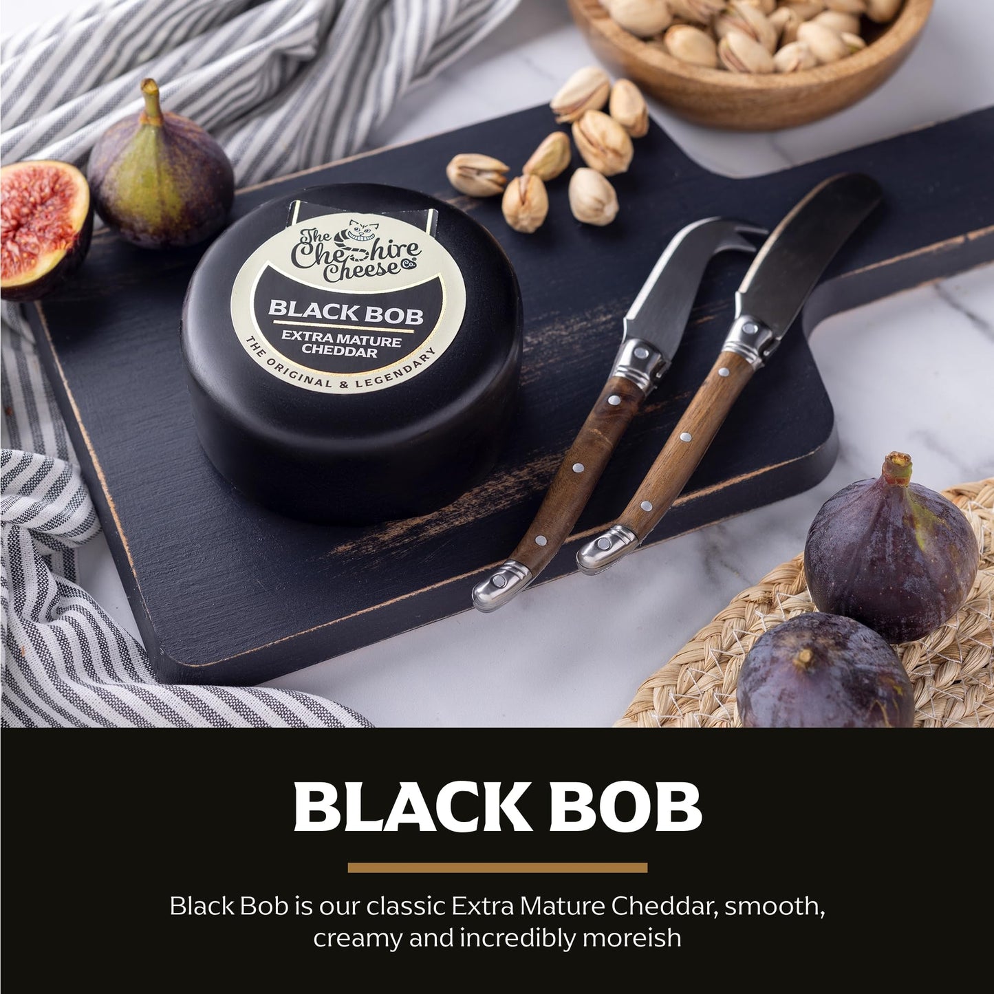 Cheshire Cheese Company | Duo of Cheese and Wine Gift Box – The Perfect Night In | Award Winning 2 Cheeses, 1 Biscuits & Red Wine Gift Set in Presentation Box | Luxury Food Hamper for Birthdays & more