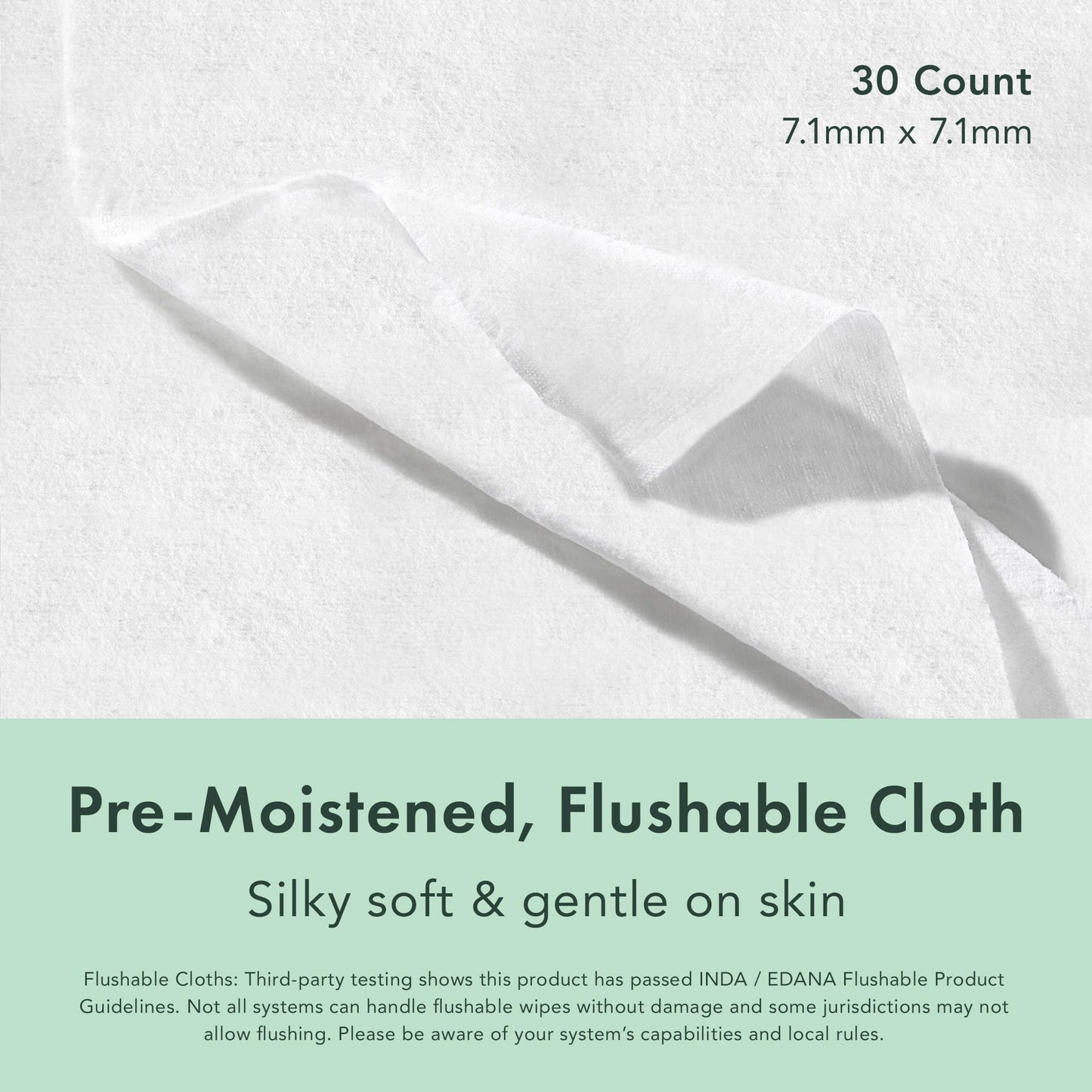Rael Flushable Feminine Intimate Wipes - pH-Balanced, Unscented, Aloe Vera Extract, Safe for Sensitive Skin, Vegan & Cruelty Free, Travel Size (10 Count, Pack of 3)