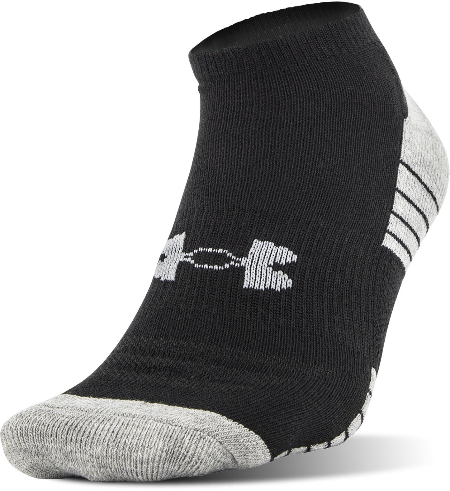 Under Armour Unisex's Socks, 3-Pairs HeatGear tech no Show 3 Pack, Black, XL (Pack of 3)