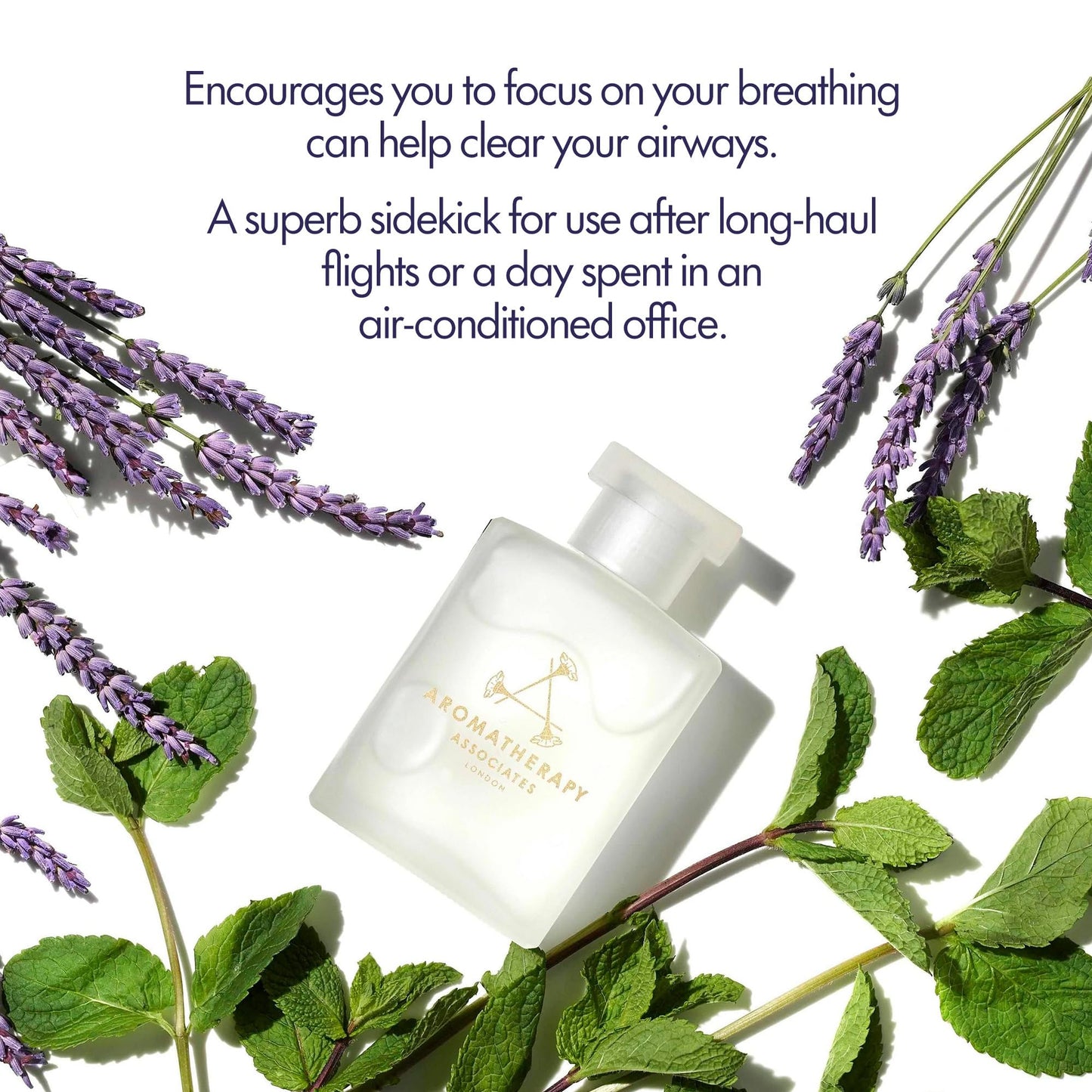 Aromatherapy Associates Bath and Shower Oil, Luxury Spa, Natural Bath, Bath Oil, Vegan, Cruelty Free, Environment Friendly (Support Lavender & Peppermint Bath and Shower Oil 55ml)