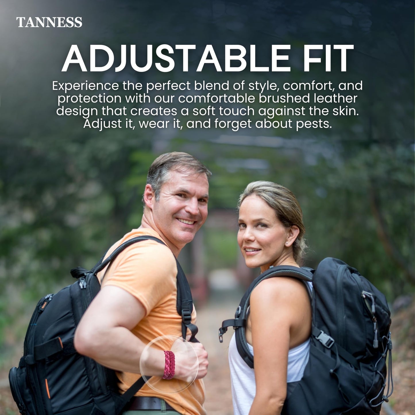 Tanness 12 Pack Mosquito Repellent Bracelet - Non-Toxic Insect Repellent Bands, Deet-Free Bug & Flea Repellent for Kids & Adults - Waterproof Travel Essentials, 250 Hours Protection