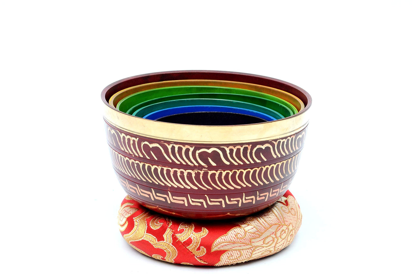 THE NEPAL 7 Chakra Healing Singing Bowl Set - Tibetan Set of Seven for Chakra Healing