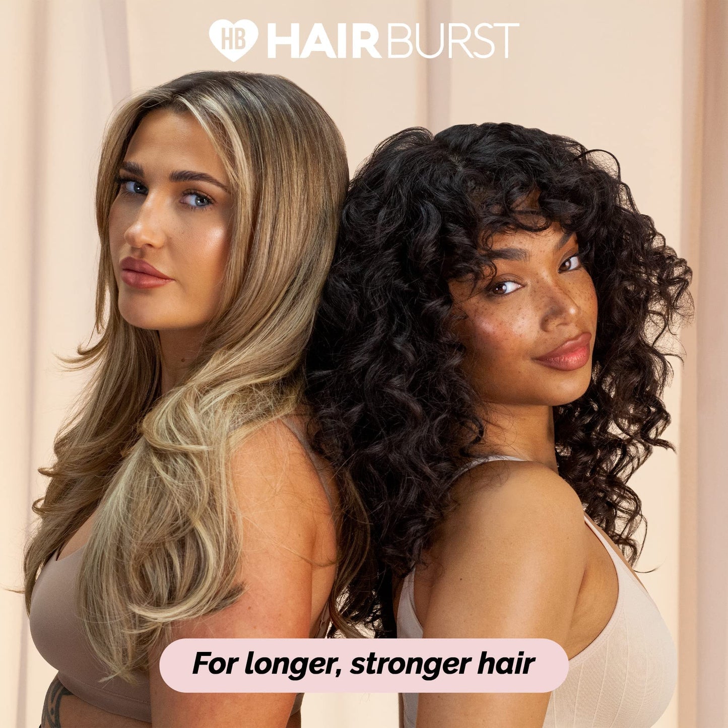 HAIR BURST Wavy & Curly Hair Shampoo and Conditioner Set — Sulfate, SLS, Paraben Free, CGM Approved - Nourishing Amino Acids, Almond Extract & Cherry Oil - Curl Enhancing, Frizz Control & Moisturising