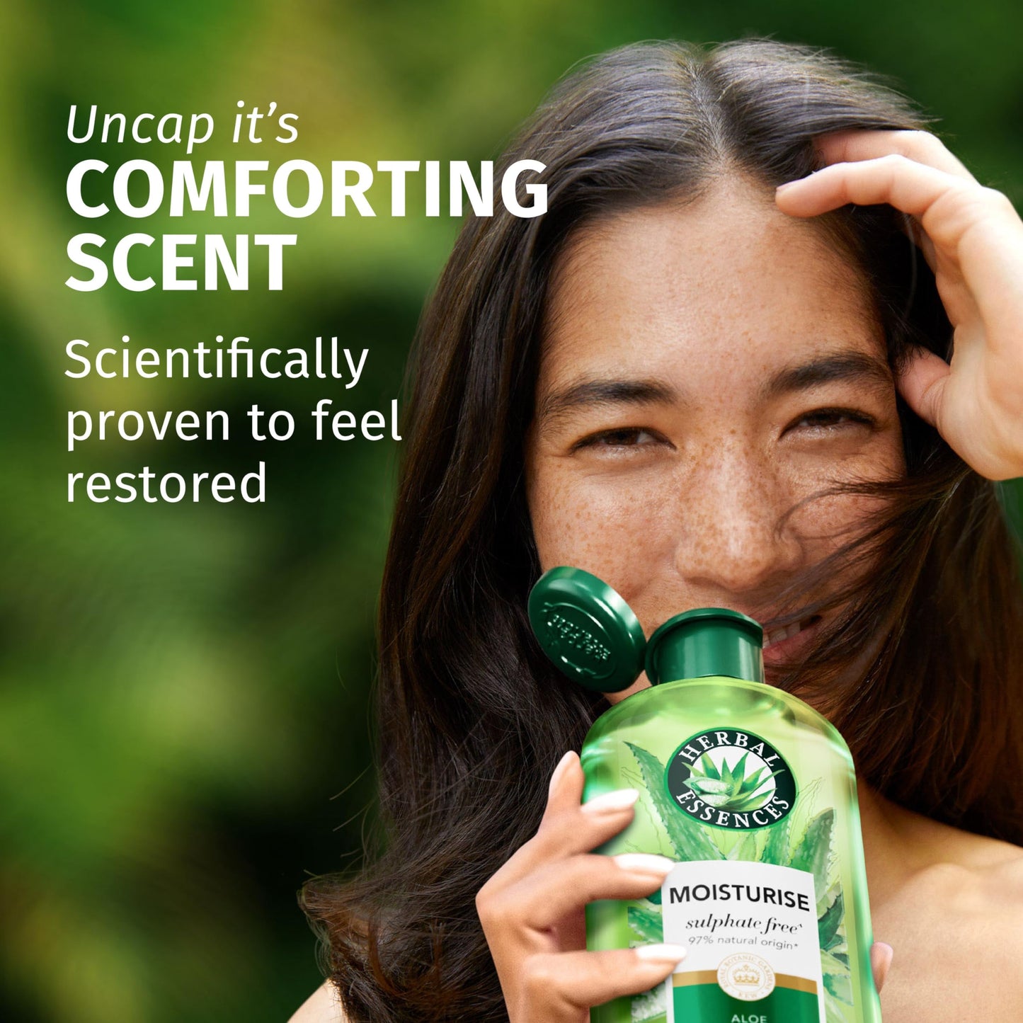 Herbal Essences Sulphate Free Shampoo and Conditioner Set For Dry Hair Including Curly and Wavy, Hydrate, Cleanse and Nourish, Sulfate Free & Vegan, VALUE PACK, 2x350ml Shampoo, 2x 250ml Conditioner