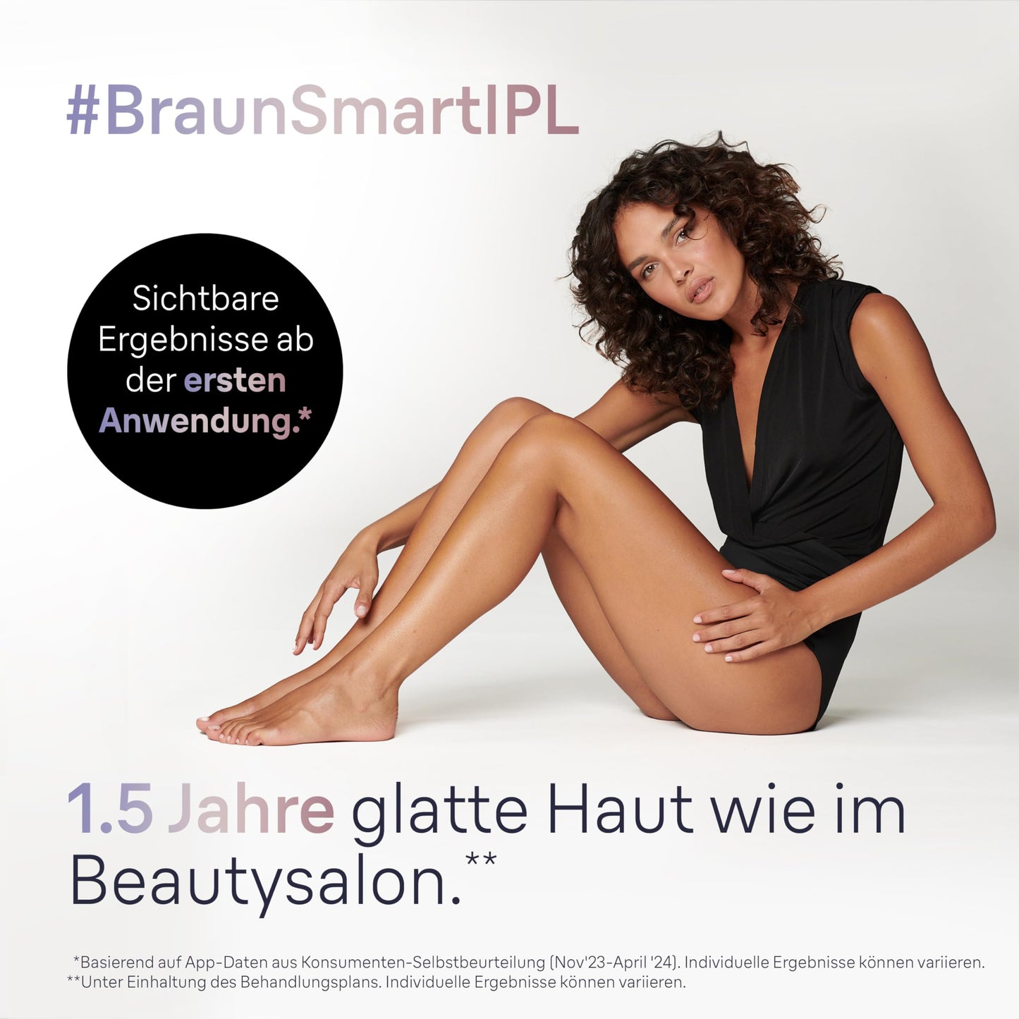 Braun Smart IPL 7 Skin i·Expert, Free app, Women's Hair Removal Device, 2 attachments, Visible Hair Removal, Designed in Germany, Venus Razor, Alternative to Laser Hair Removal, PL7147, White