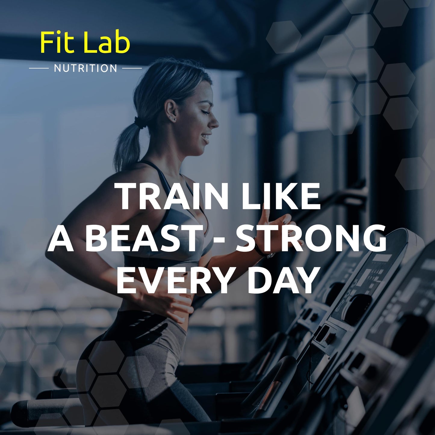 Fit Lab - Best Version of You, Food Supplement - Gym Essentials -120 Capsules - Vegan, Halal and Vegetarian Supplements for Women and Men - 60 Days Supply