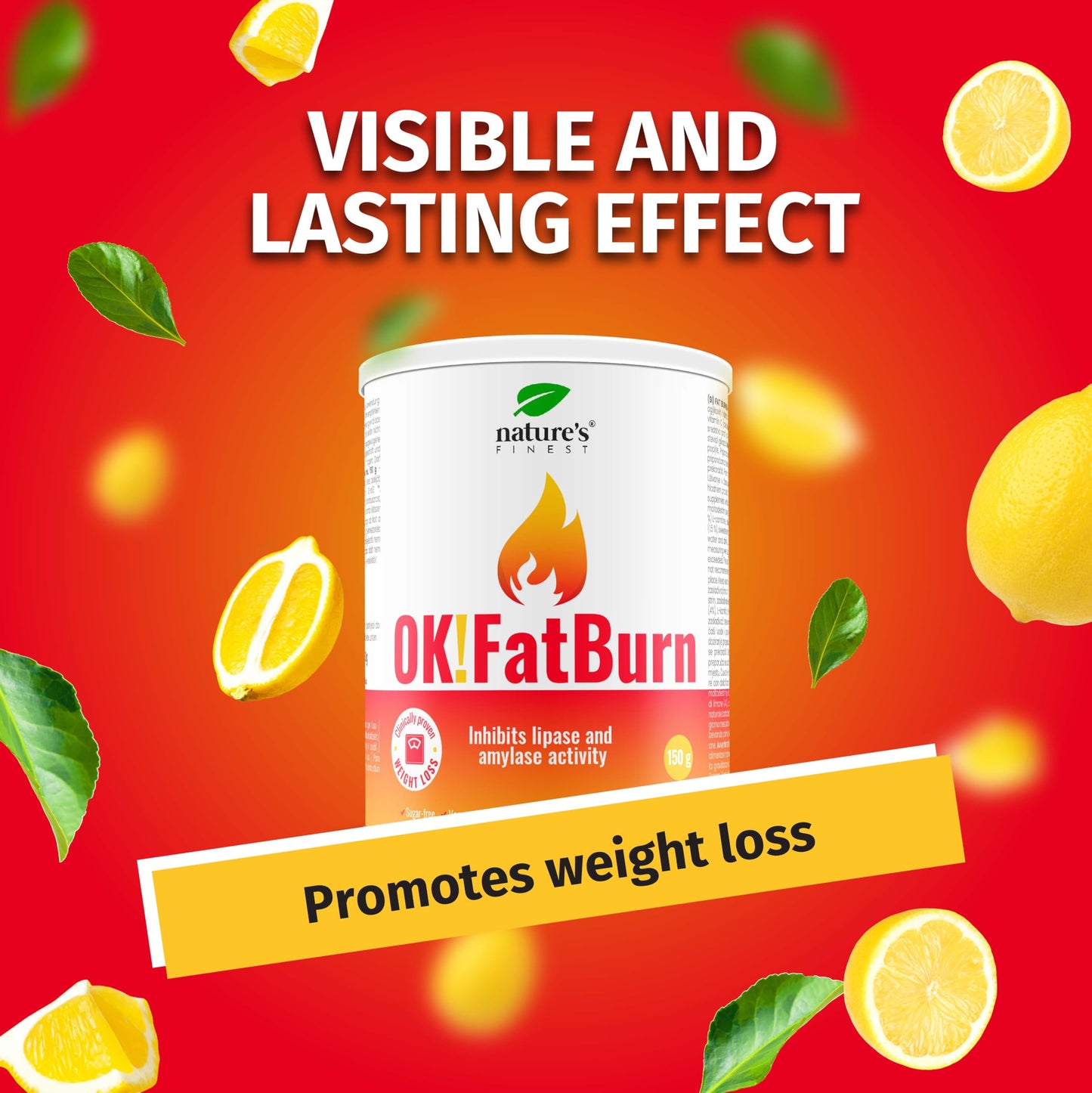 Powerful Fat Burner Powder for Men & Women - Metabolism Booster with L-Carnitine, L-Tyrosine, ID-alG™ & Vitamin C - Gluten-Free Weight Loss Support for Energy & Fat Metabolism - Vegan