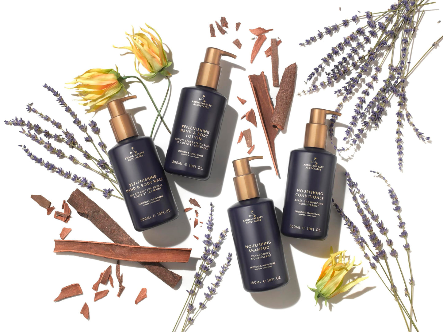 Aromatherapy Associates Replenishing Bathroom Kit - Hand And Body Wash And Lotion Duo Set