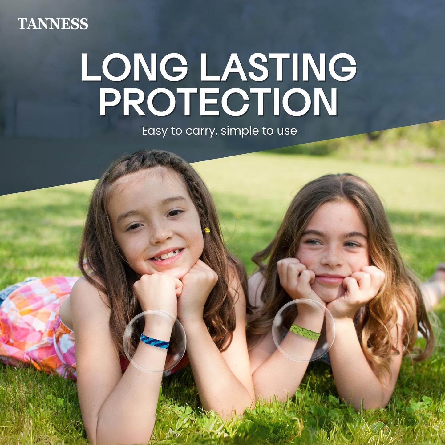 Tanness 12 Pack Mosquito Repellent Bracelet - Non-Toxic Insect Repellent Bands, Deet-Free Bug & Flea Repellent for Kids & Adults - Waterproof Travel Essentials, 250 Hours Protection