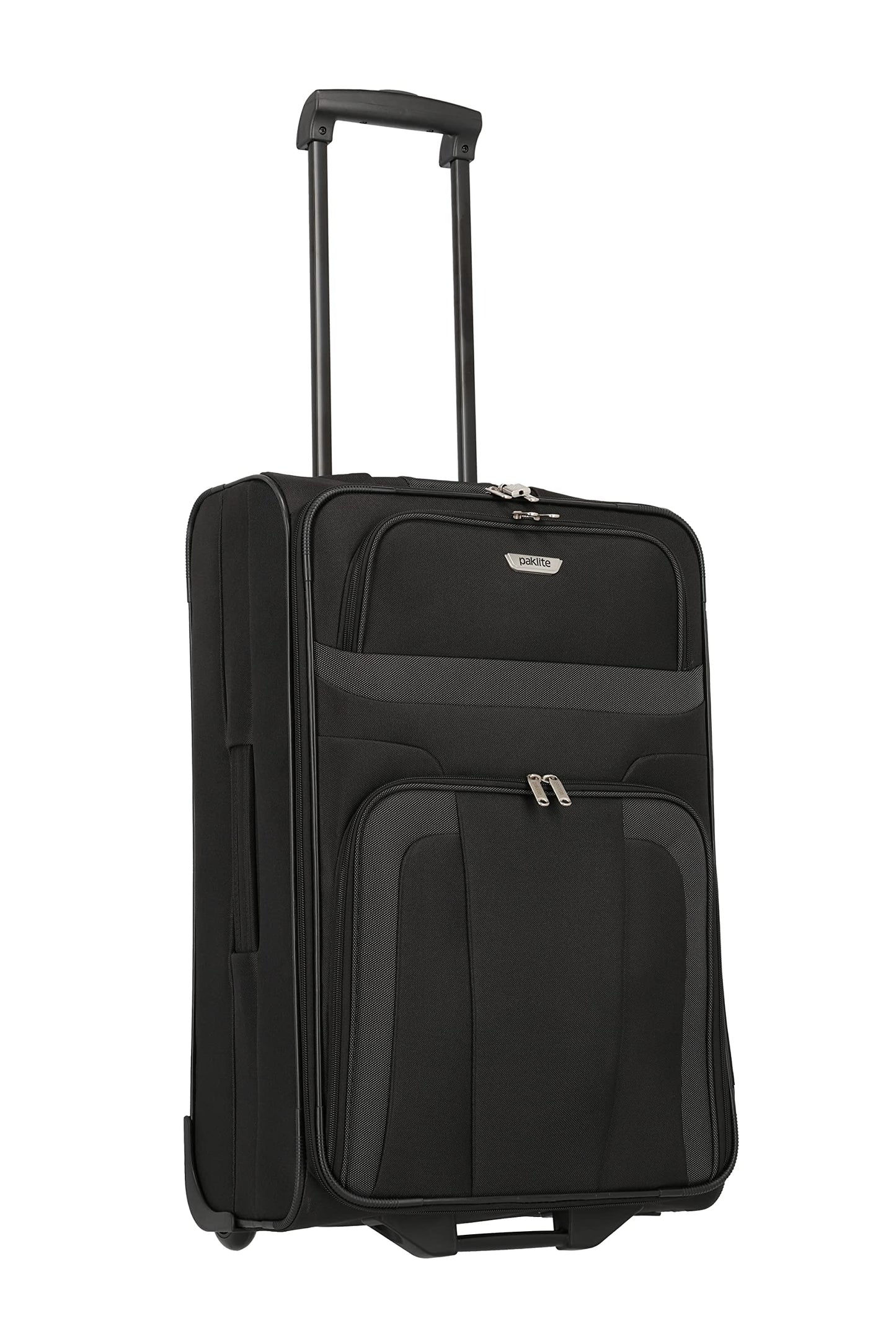 paklite travel suitcase with 2 wheels, medium-sized trolley, ORLANDO, soft travel luggage bag with wheels in timeless design, 63 cm, 58 liters