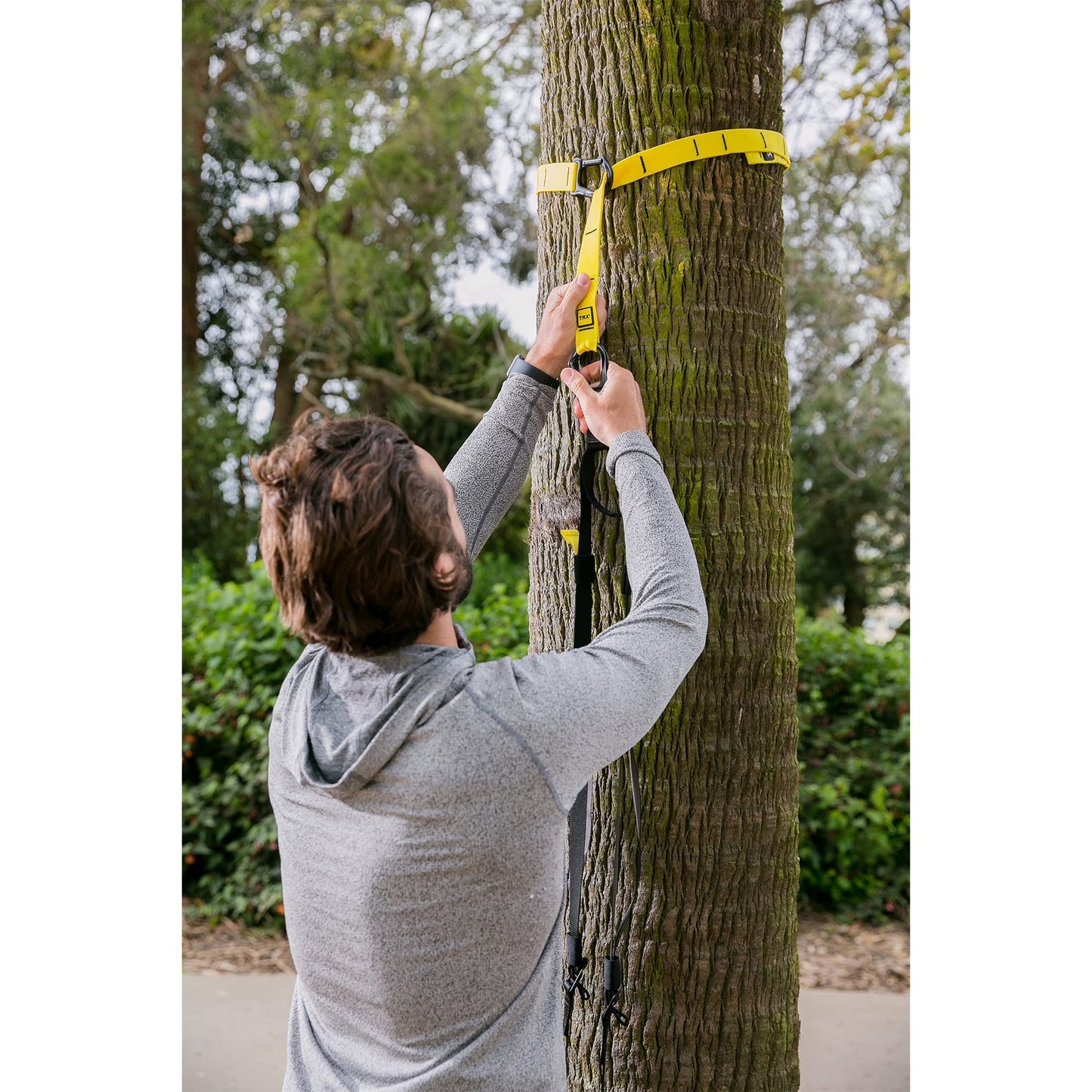 TRX Go Suspension Trainer - for the Travel Focused Professional or any Fitness Journey, Training Club App, Gray