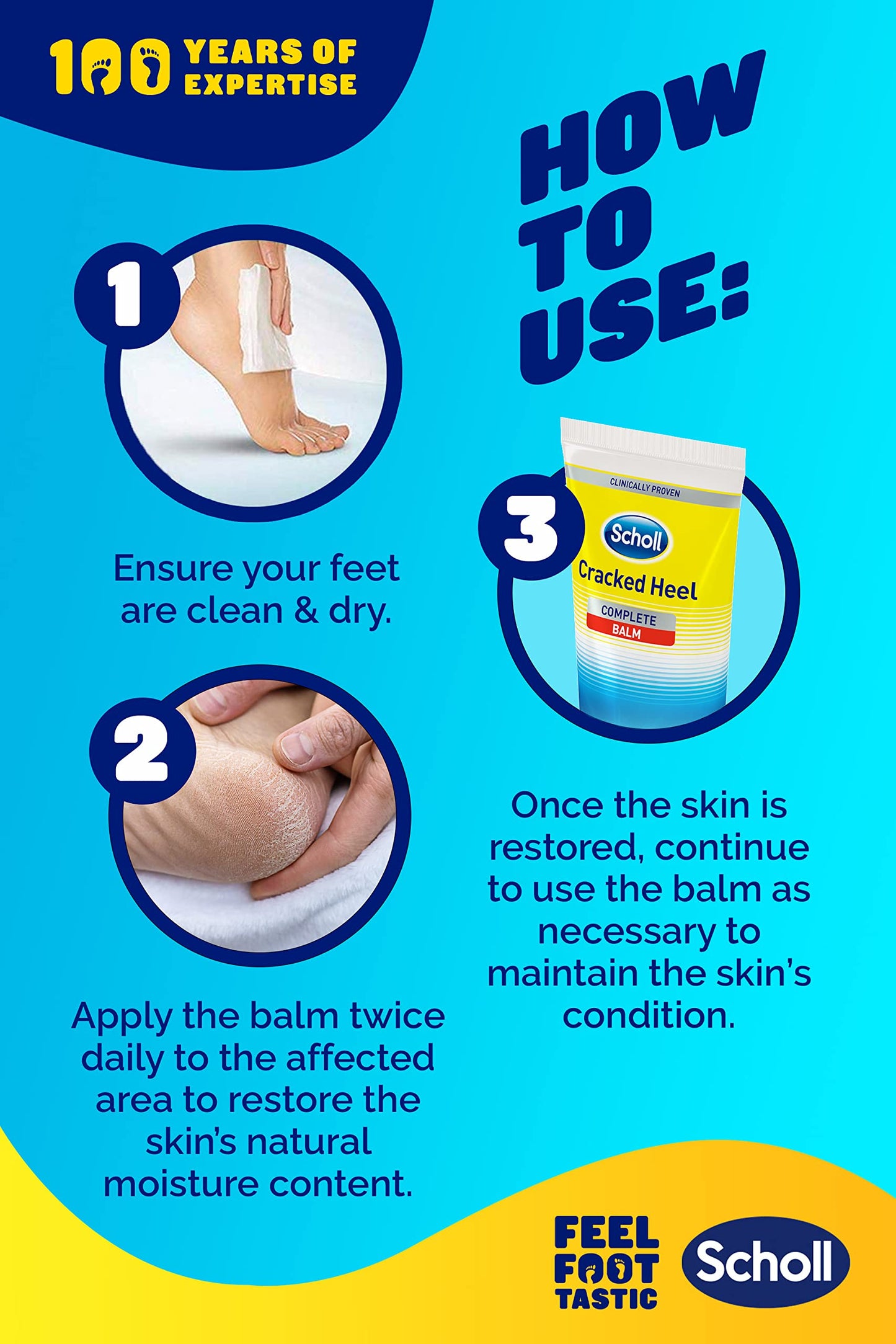 Scholl Cracked Heel Complete Cream with Repair K+, 60ml - Moisturising Treatment Cream for Cracked Heels and Dry Skin with Keratin- 1 x 60 ml