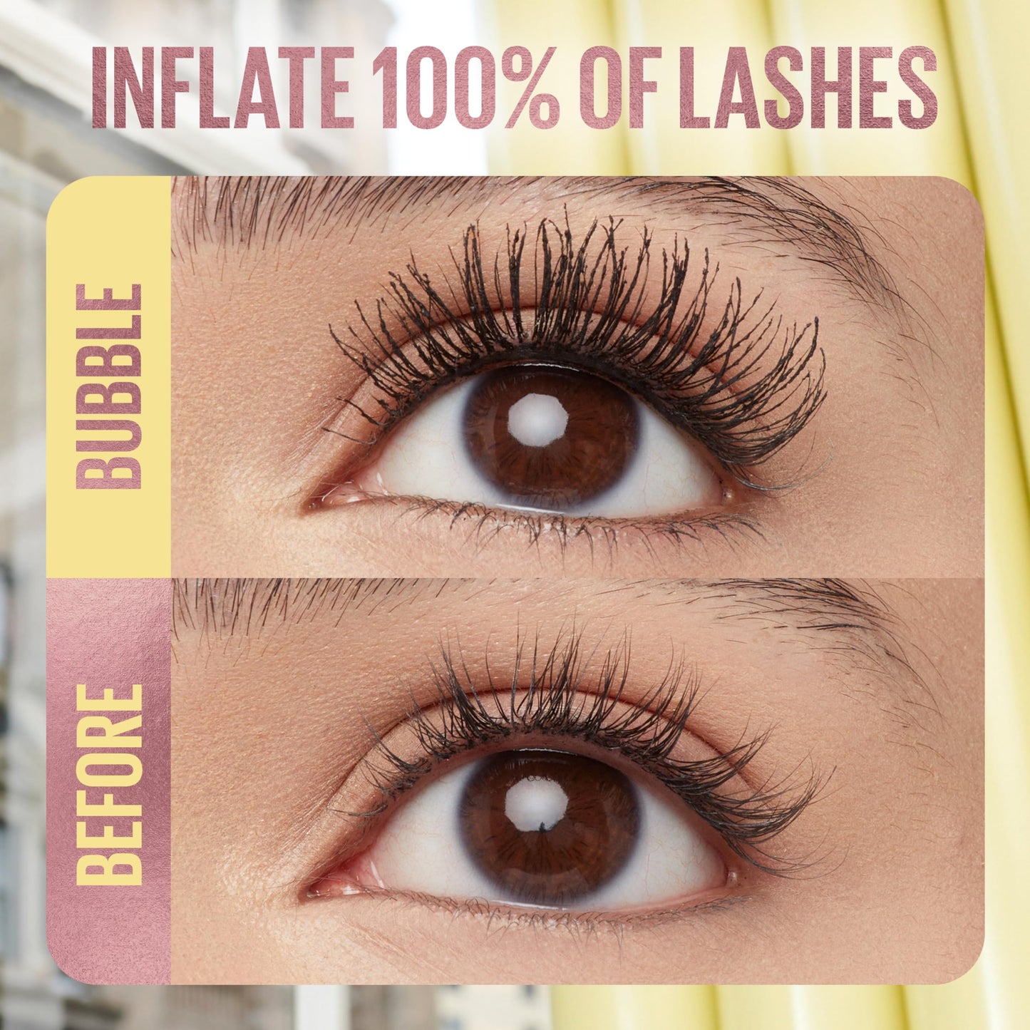Maybelline New York Colossal Bubble Mascara, buildable & lightweight formula, with an inflator comb brush for separated & sleek lashes (Shade: Very Black)