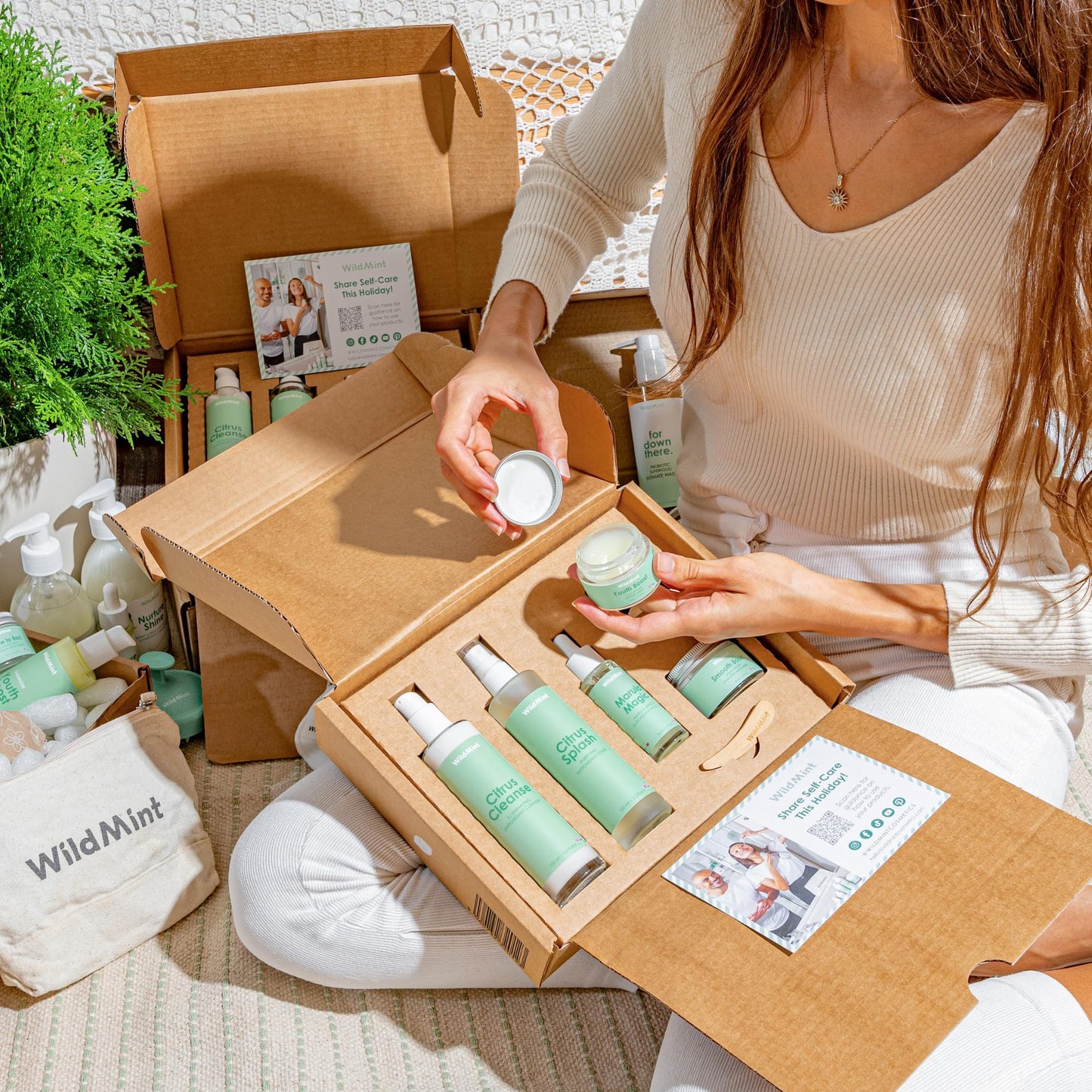 WildMint 5-Step Superfood Clear Skin Kit | Natural Cleanser, Toner, Serum, Face Oil & Moisturiser | Skincare for Acne, Sensitive, Dark Spots, Dry & Mature Skin | UK Made Vegan & Cruelty-Free Skincare