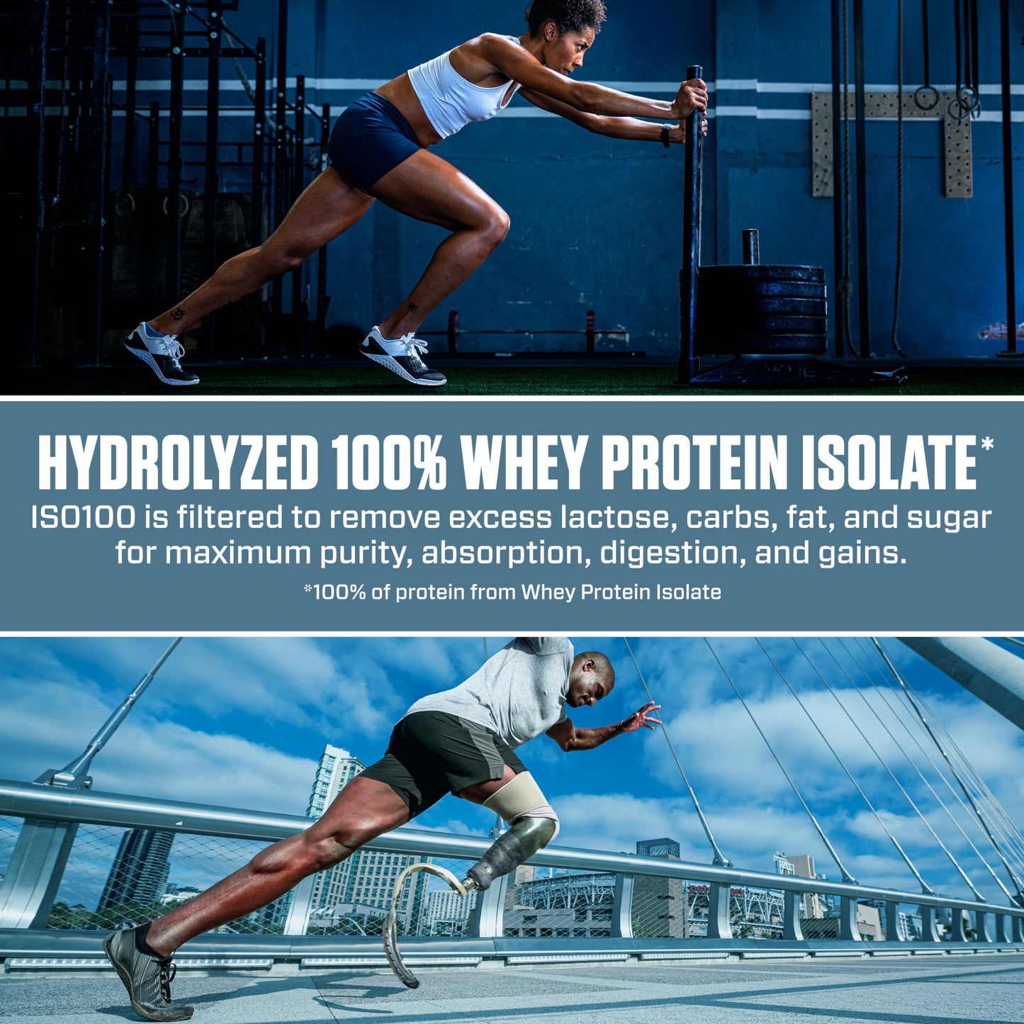 Dymatize ISO 100 Hydrolyzed Gourmet Chocolate 100 2264g - Whey Protein Hydrolysat + Isolat Powder