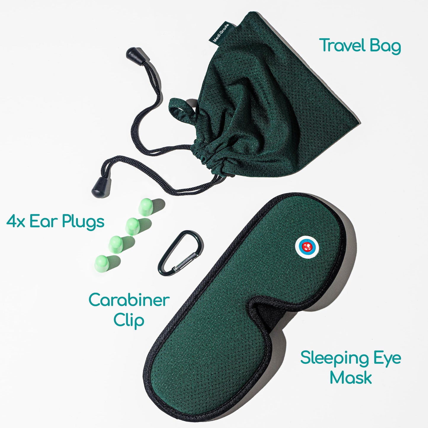 Medi Grade 100% Blackout Eye Mask for Sleeping - Breathable 3D Sleep Mask for Men and Women with Sleep Aid Zero-Eye-Pressure Technology designed for Eye Masks for Sleeping - Sleeping Mask Bag Included