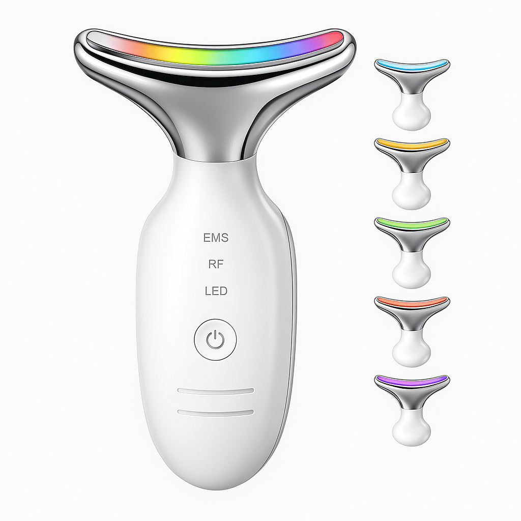7 Color Electric Face Massager – Anti-Wrinkle LED Therapy Device with Vibration & Skin Firming Modes