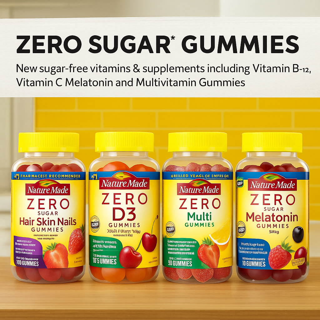 NatureMade Zero Sugar Gummies – Premium Daily Vitamins