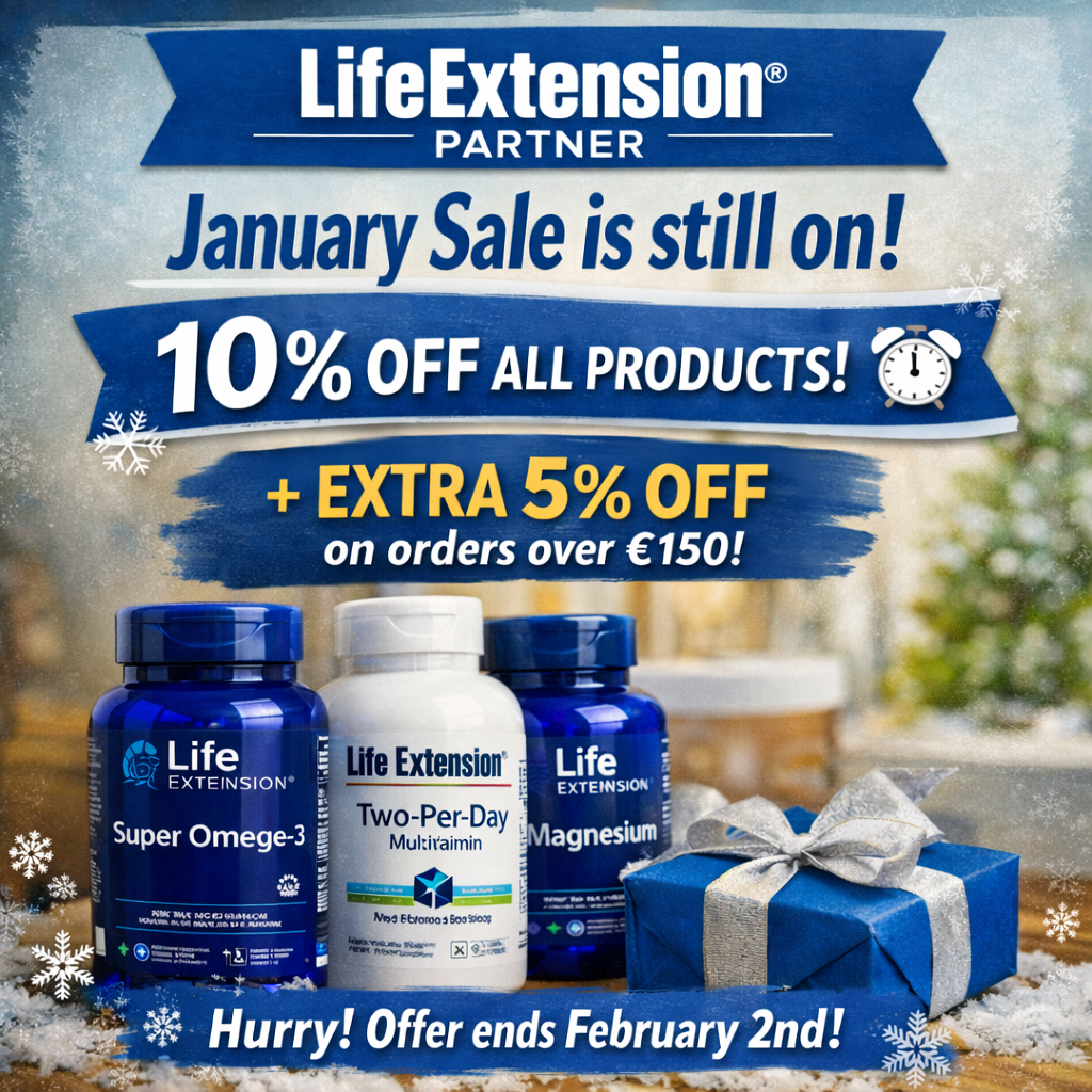 Life Extension – January Sale | 10% OFF + Extra 5% Over €150
