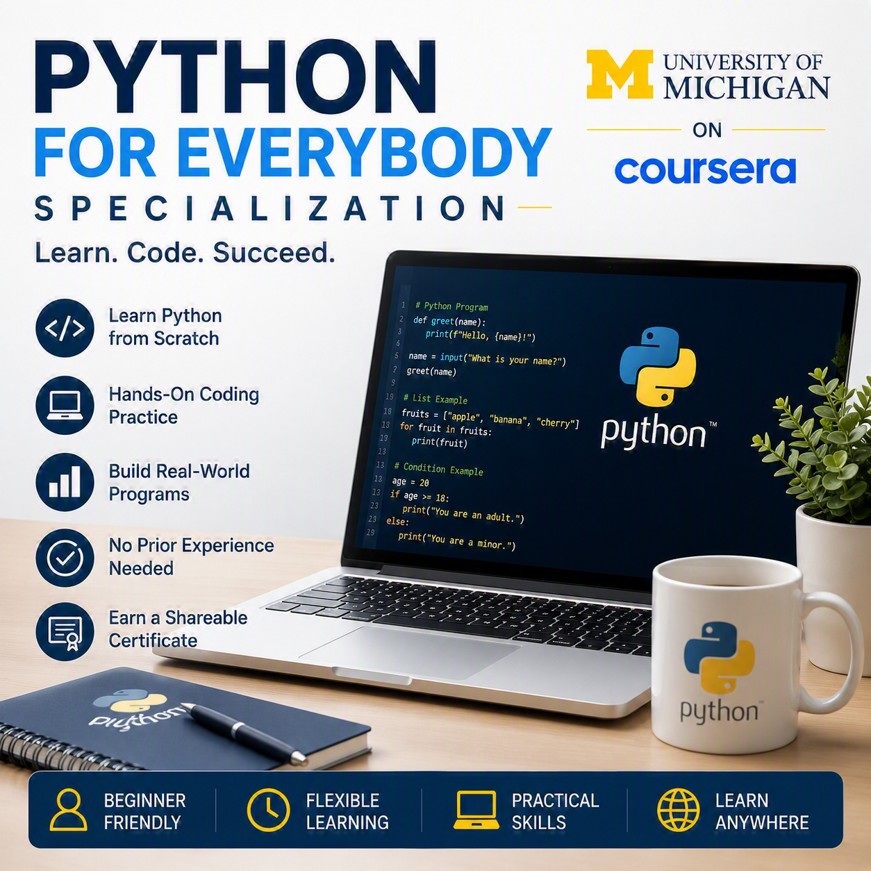 Python for Everybody Specialization
