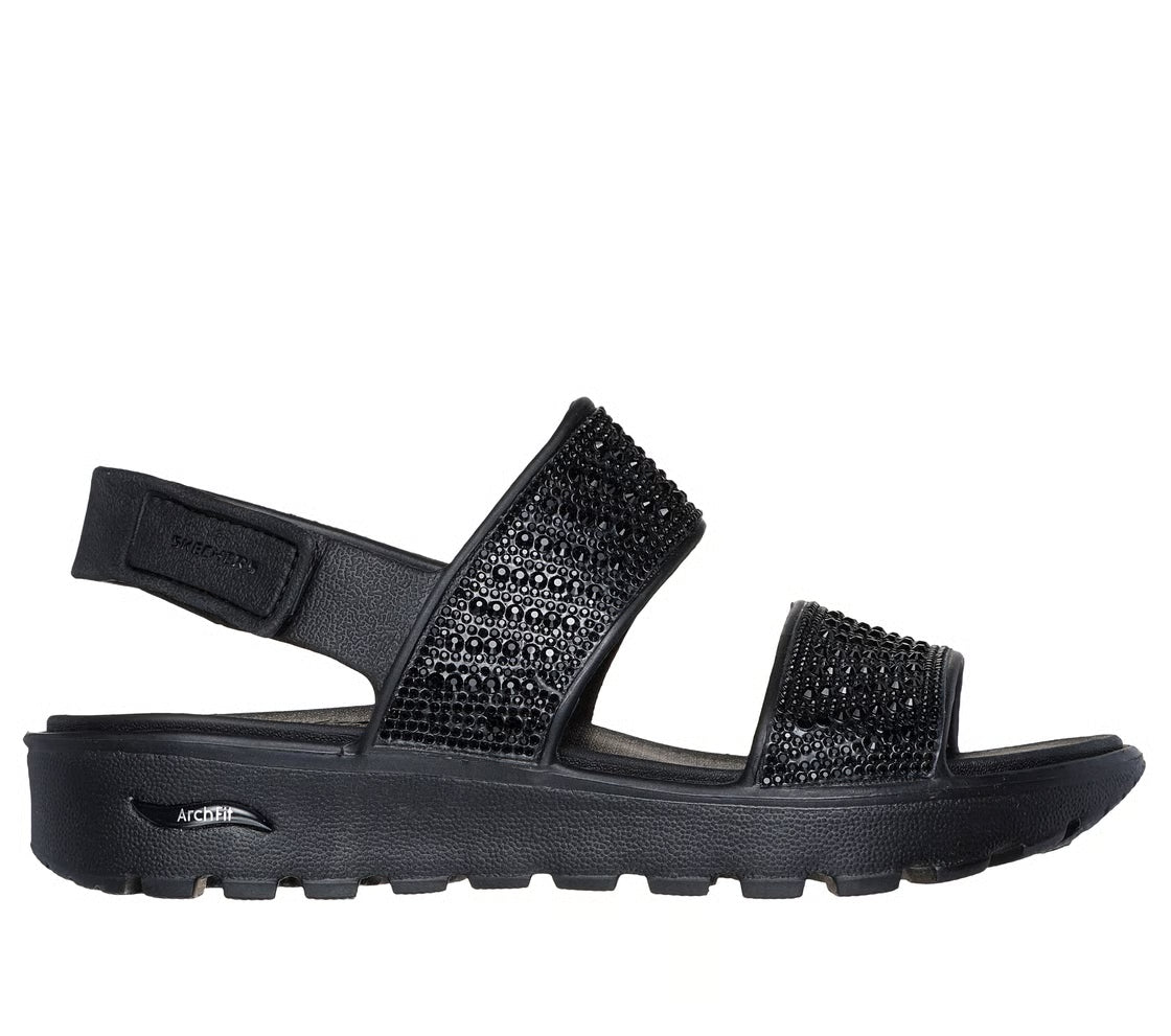 Skechers Foamies: Arch Fit Footsteps – Enchant (Black)
