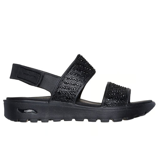 Skechers Foamies: Arch Fit Footsteps – Enchant (Black)