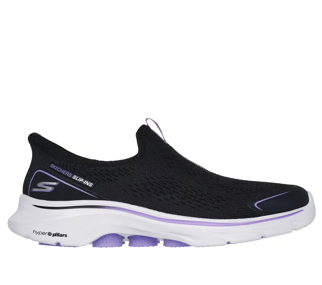 Skechers Slip-ins: GO WALK 7 – Sarai (Black / Lavender)