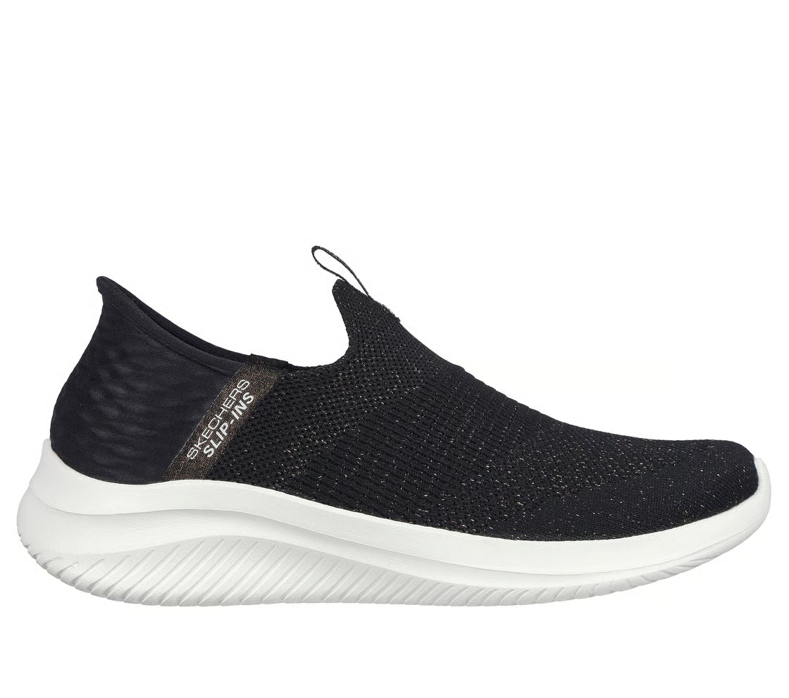 Skechers Slip-ins: Ultra Flex 3.0 – Glitter Me (Black / Gold)