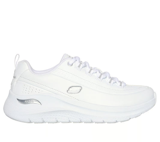 Skechers Arch Fit 2.0 – Star Bound (White/Silver)