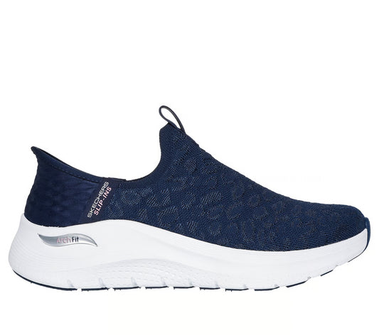 Skechers Slip-ins: Arch Fit 2.0 – Cheetah Chic (Navy)
