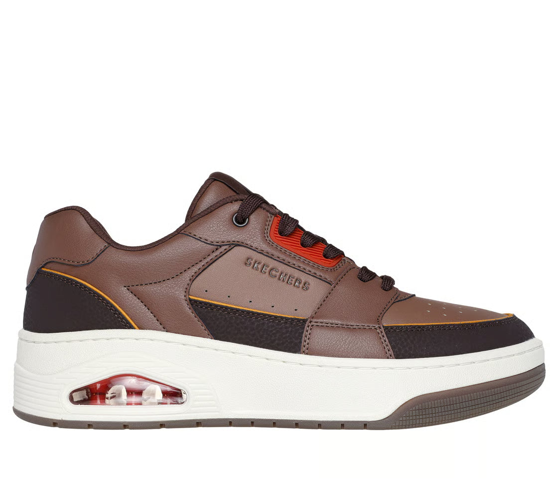 Skechers Uno Court – Low-Post (Dark Brown)
