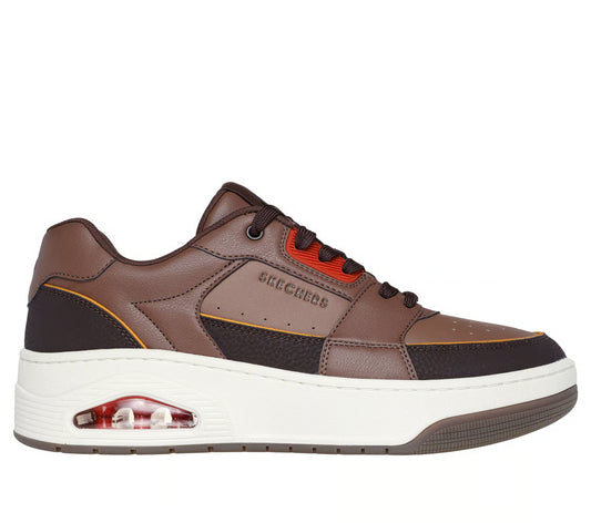 Skechers Uno Court – Low-Post (Dark Brown)
