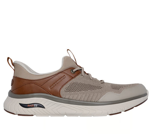 Skechers Slip-ins Relaxed Fit: Arch Crosser – Emeric (Taupe/Brown)