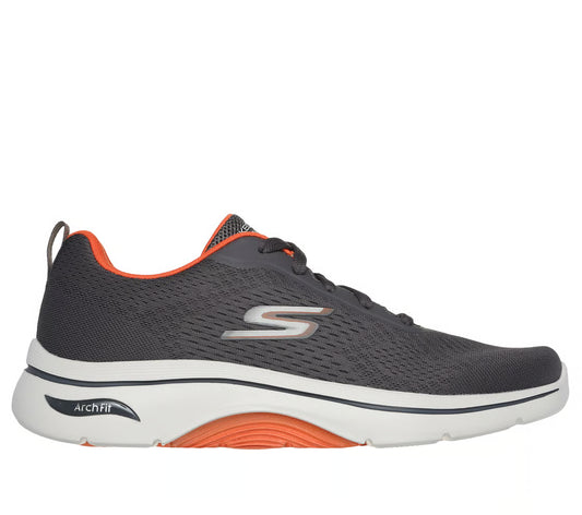 Skechers GO WALK Arch Fit 2.0 – Idyllic 2 (Charcoal/Orange)