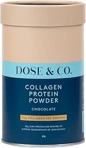 Dose & Co Collagen Protein Powder – Chocolate Fudge (420 g)