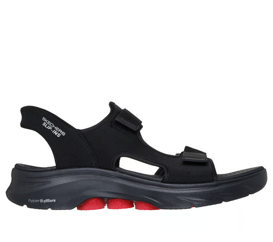 Skechers Slip-ins: GO WALK 7 Sandal – Ken (Black / Red)