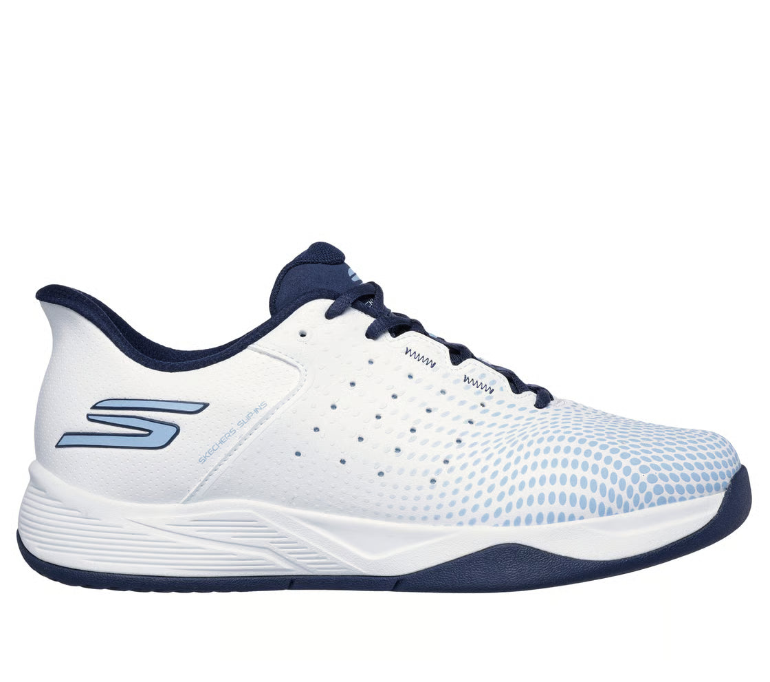 Skechers Slip-ins Relaxed Fit: Viper Court Reload (White/Navy/Light Blue)