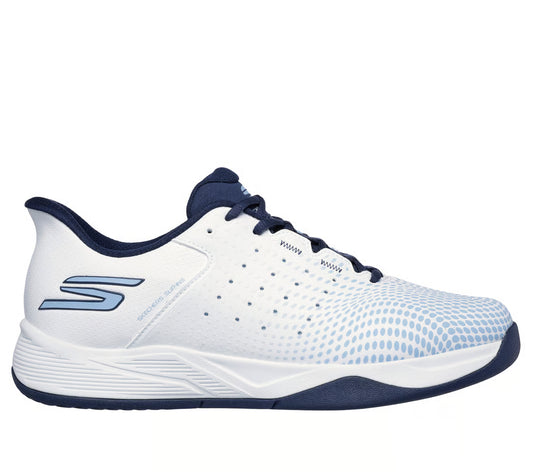 Skechers Slip-ins Relaxed Fit: Viper Court Reload (White/Navy/Light Blue)