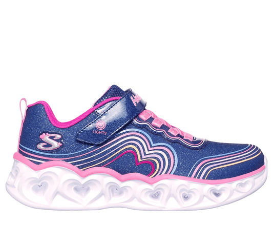 Heart Lights – Retro Hearts (Navy / Multi)