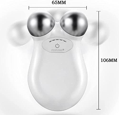 USB Mini microcurrent face lift Skin Tightening Rejuvenation Spa For facial wrinkle remover toning device Beauty Massage machine (Angel white)