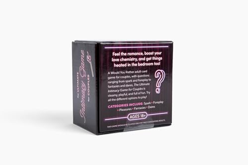 The Ultimate Intimacy Game for Couples: Would You Rather? Questions to Heat Things Up in and Out of the Bedroom 250 Cards. Includes Wild Cards!