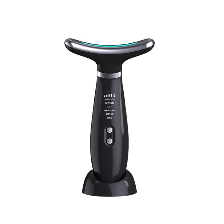 Facial and Neck Massager, Skin Care,Face Sculptor Tool for Anti-Aging,Skin Face Lift and Tightens Sagging Skin for a Radiant Appearance,Ice and Heat Compress Neck Massager (Black)