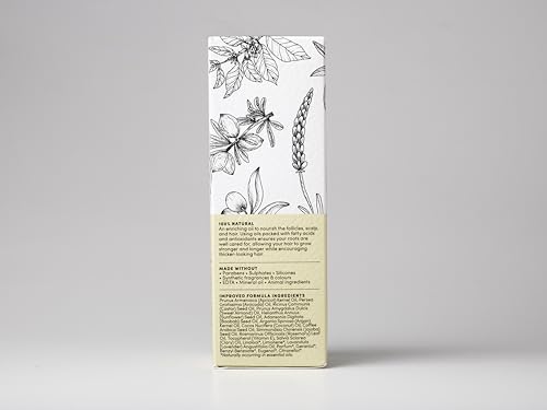 Hair Growth Oil 100% Natural Hair Oil with Caffeine, Biotin, Castor Oil, Argan Oil, Coconut Oil, and Rosemary Oil Effective Thickening Mask & Hair Loss Treatment