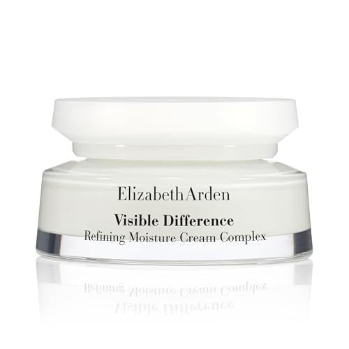 Elizabeth Arden Visible Difference Refining Moisture Cream Complex for Face, 75ml, Rich Emollient Formula, for Anti-Ageing & Tired Skin, Unisex