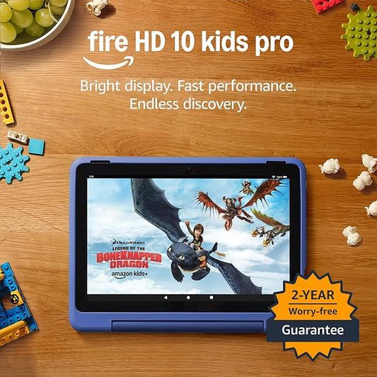 Amazon Fire HD 10 Kids Pro Tablet (Newest Gen) – 10.1″ Display, 32GB, Ages 6–12